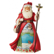 Jim Shore HWC, Figurine, Canadian Santa, 7.2" Tall